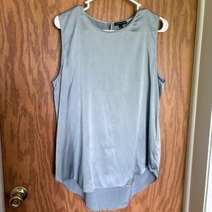 Eileen Fisher Silk Tank Top Shell M Sleeveless Keyhole Back